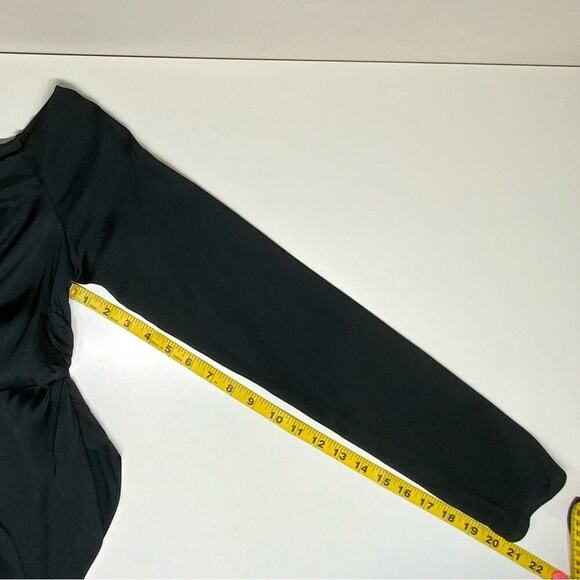 NWT | A.L.C | Jaime One Shoulder Asymmetrical Top | Black | Size 6 - Picture 15 of 16